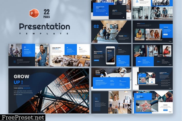 Pady Business PowerPoint Presentation Template CPU5YHB