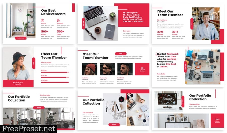 Parble - Business Powerpoint Template YPRQ8PH