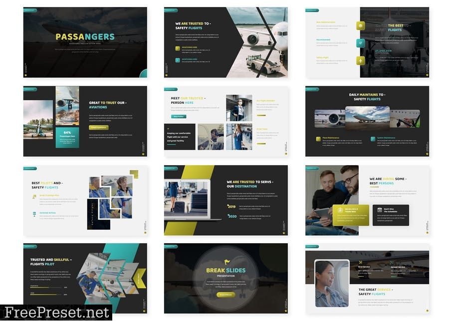 Passangers Presentation Template HFS4LHJ