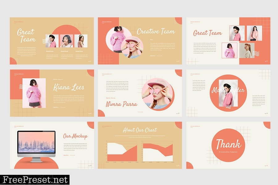 Pastelion - Pastel Style Presentation Template 3X64NWF