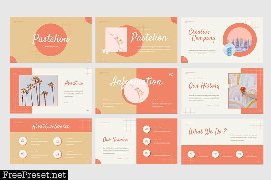 Pastelion - Pastel Style Presentation Template 3X64NWF