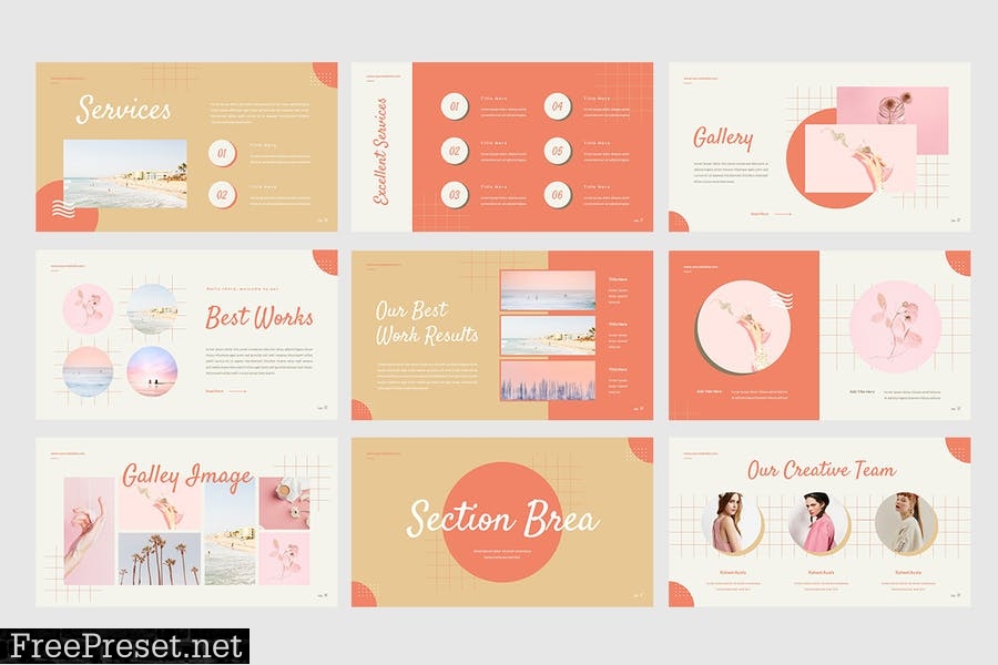 Pastelion - Pastel Style Presentation Template 3X64NWF