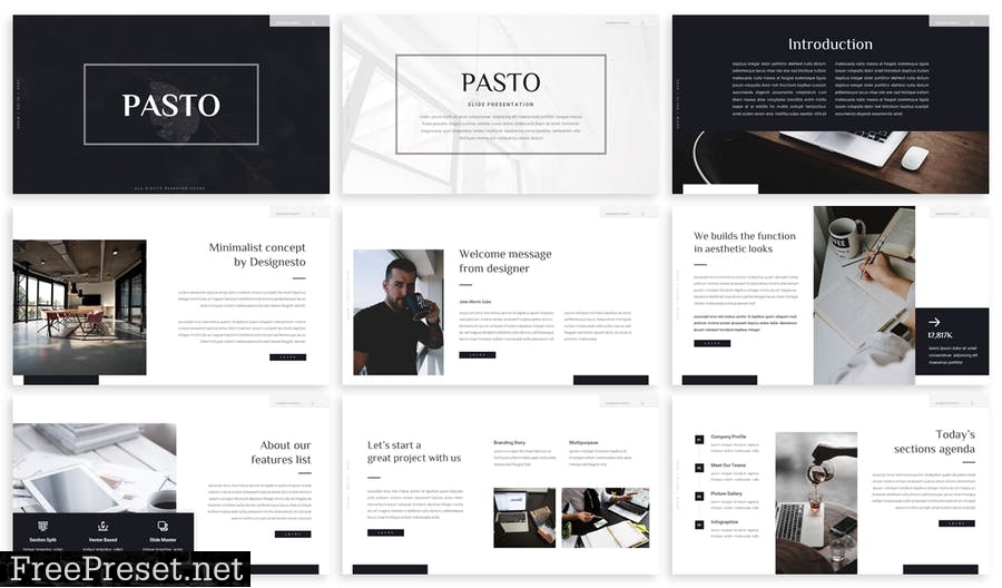 Pasto - Digital Agency Prensentation Template EGQQQWG