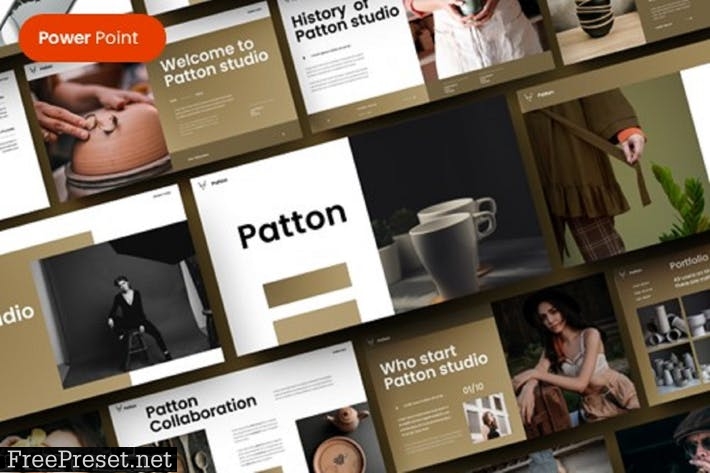 Patton – Business PowerPoint Template NDH2DYW