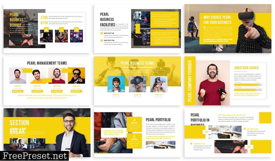 Pearl - Business Template Prensentation Q9YN653