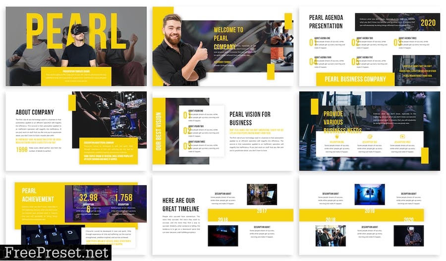 Pearl - Business Template Prensentation Q9YN653