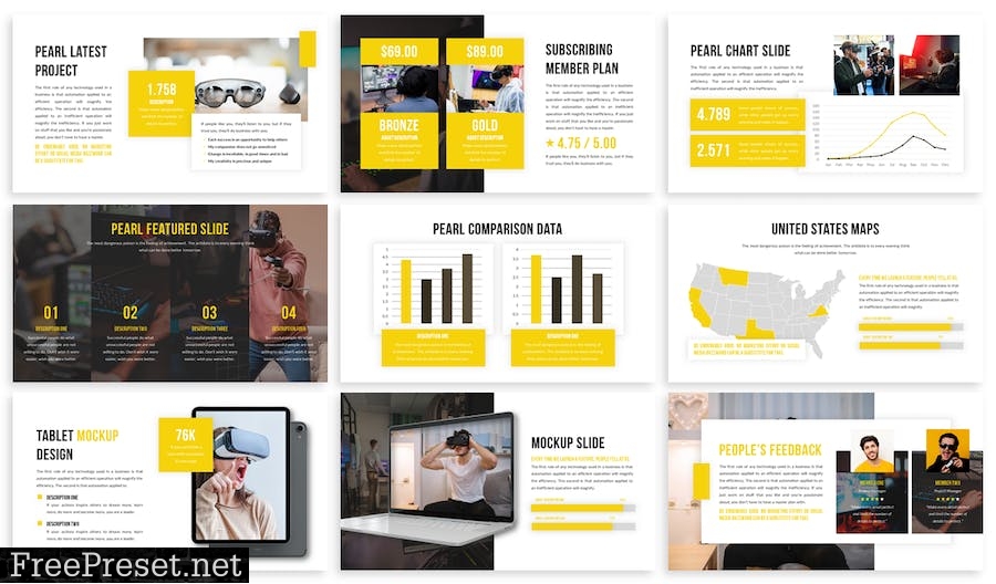 Pearl - Business Template Prensentation Q9YN653