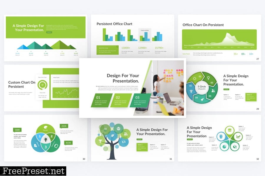 Persistent Creative PowerPoint Template JPZXMZ5