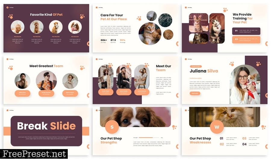 Pet Shop - Powerpoint Presentation Template 8BJMZMT