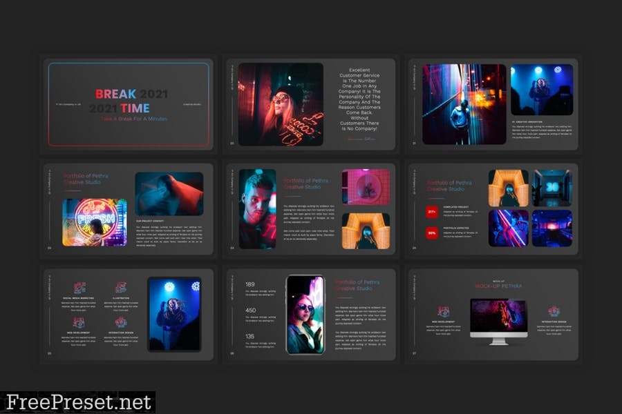 Pethra - Creative PowerPoint Template WMAQFZT