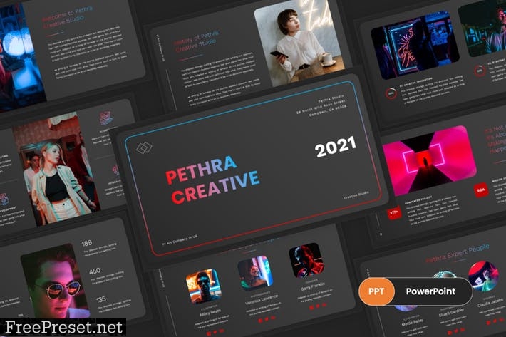 Pethra - Creative PowerPoint Template WMAQFZT