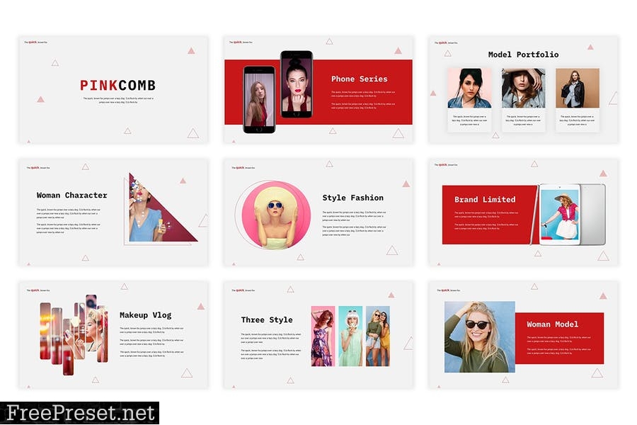 Pinkcomb Presentation Template QJQFMRQ
