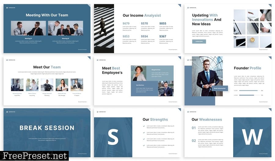 Pitch Deck - Powerpoint Presentation Template JB7R5D2