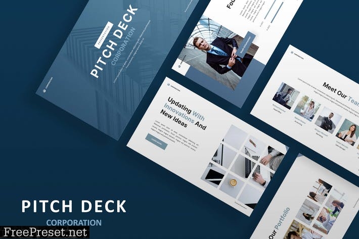 Pitch Deck - Powerpoint Presentation Template JB7R5D2