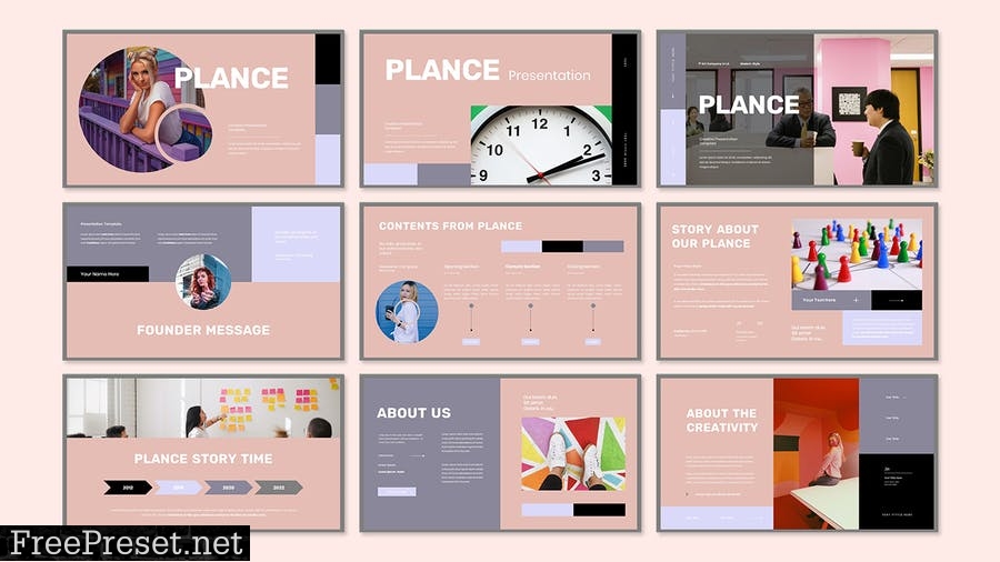 Plance - Creative Presentation PowerPoint Template EUZLFQJ