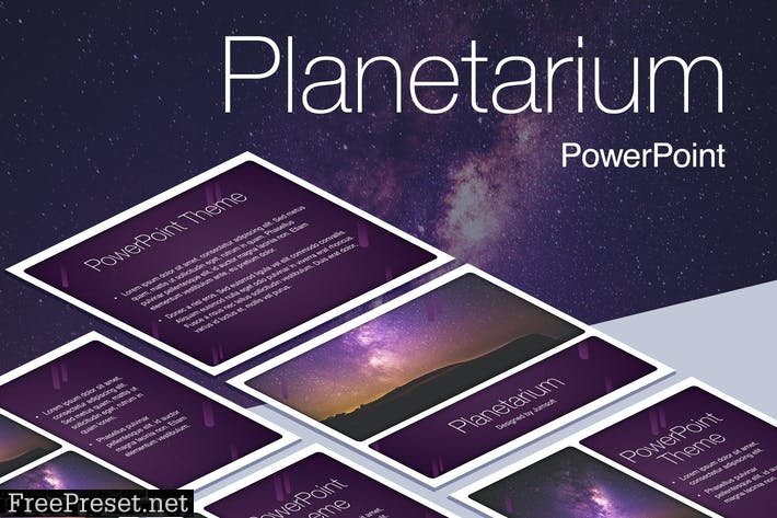 Planetarium PowerPoint Template GPRK7M