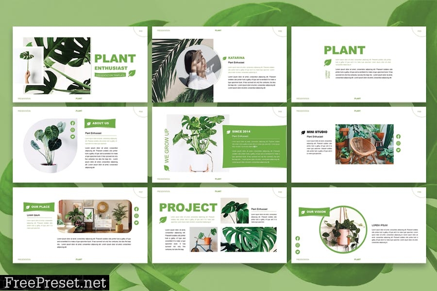 Plant Enthusiast - Powerpoint Template LPCKHVX