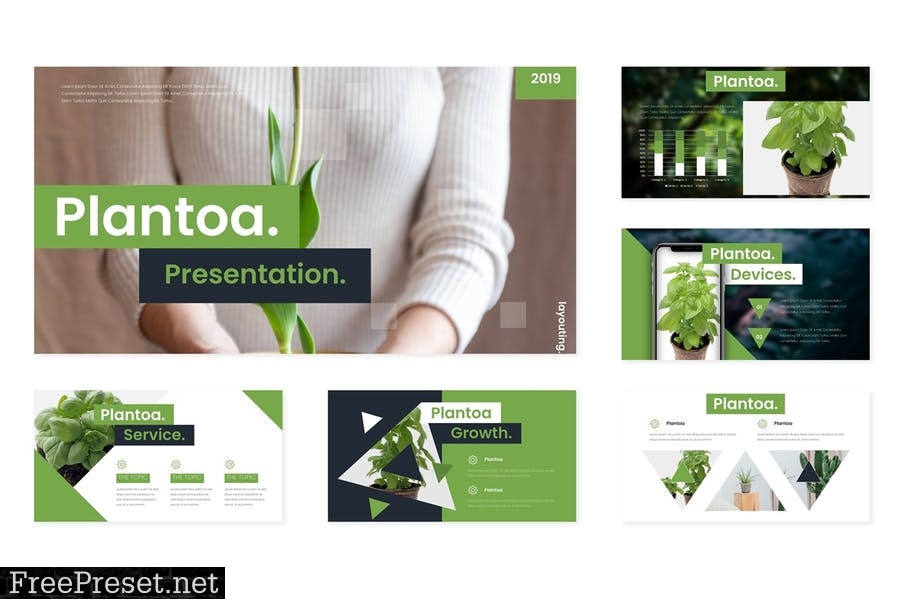 Plantoa - Powerpoint Template 9SCUWLD