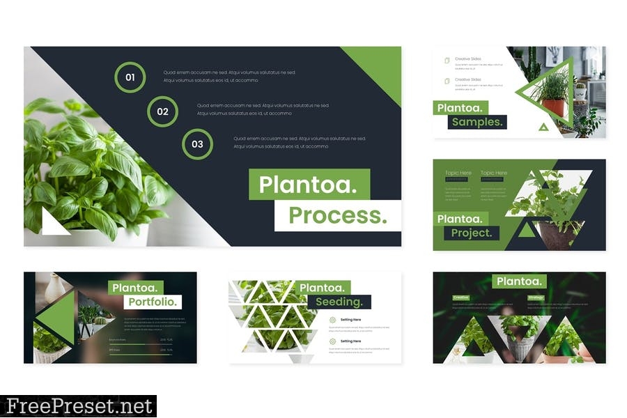 Plantoa - Powerpoint Template 9SCUWLD