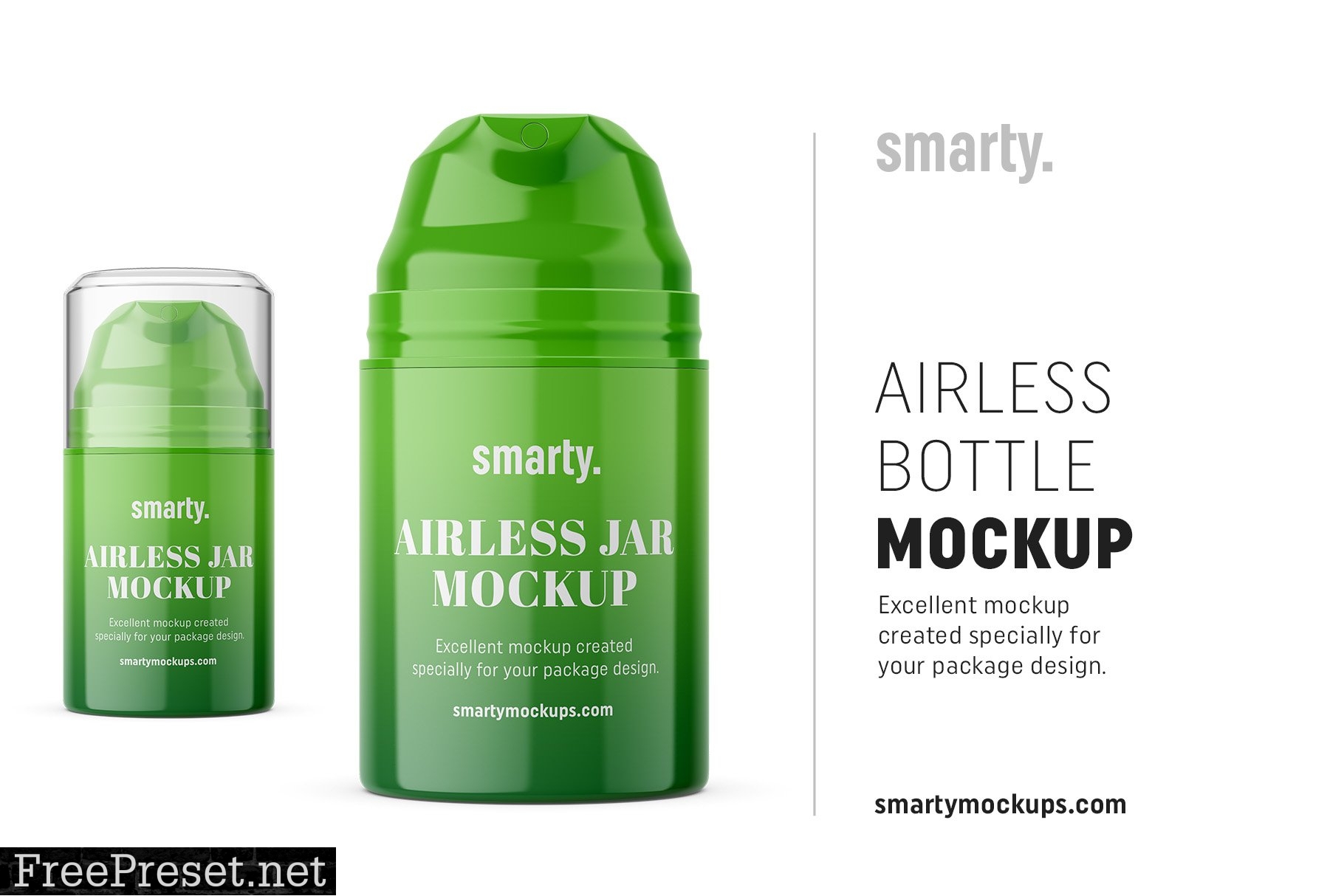 Plastic airless bottle mockup 3349266