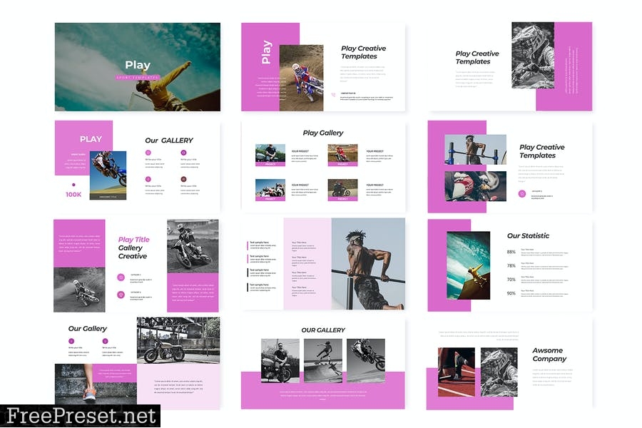 Play - Powerpoint Template X333JMC