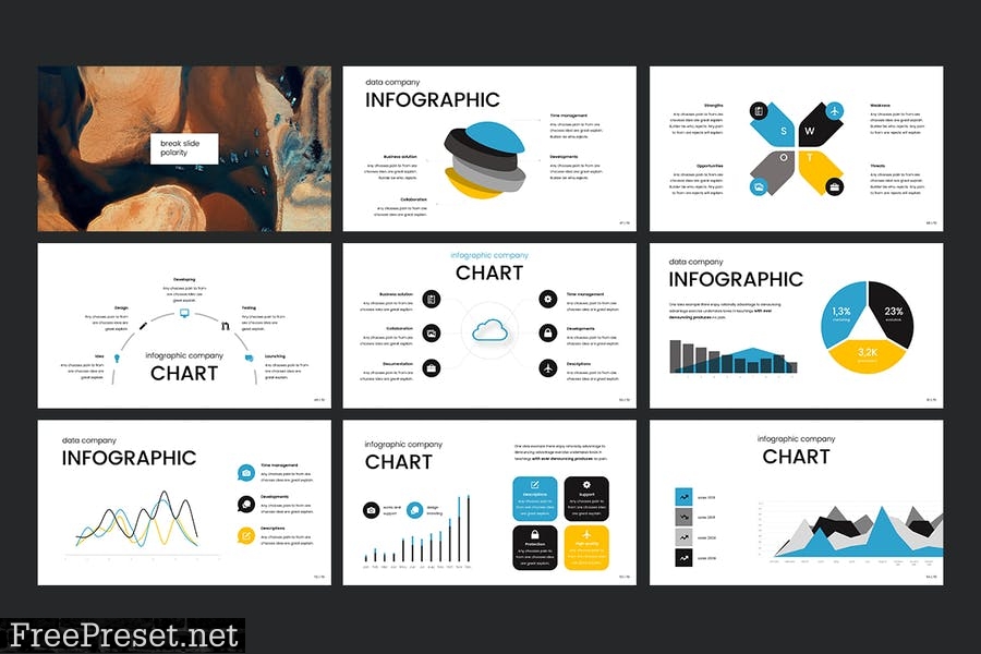 Polarity PowerPoint Template 23R4LQ