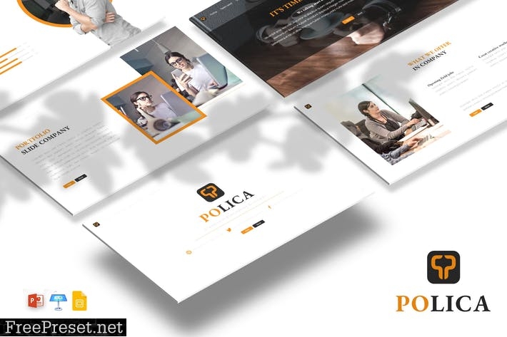 Polica - Presentation PPTX / GSlides / Key QRFXF9F