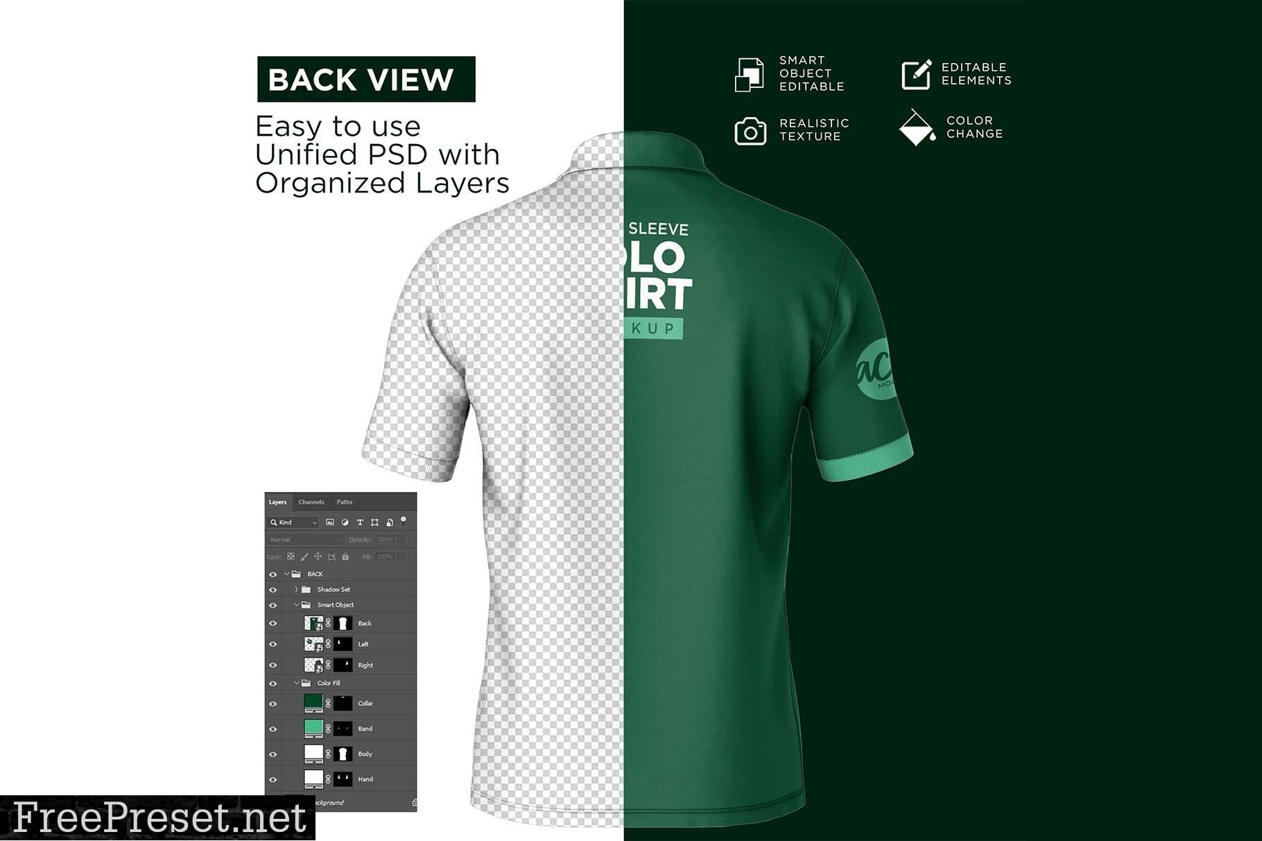 Polo T-Shirt Mockup 7252278