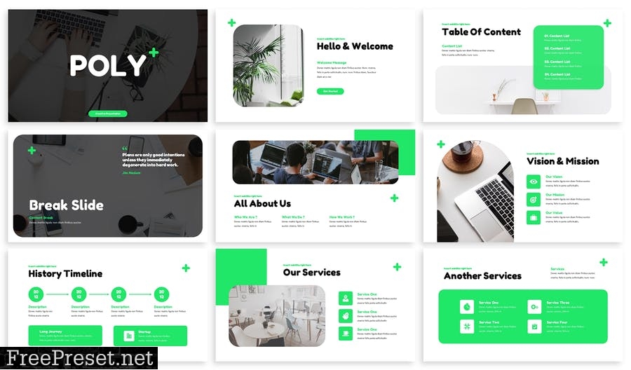 Poly - Business Powerpoint Template 6DVMFJT