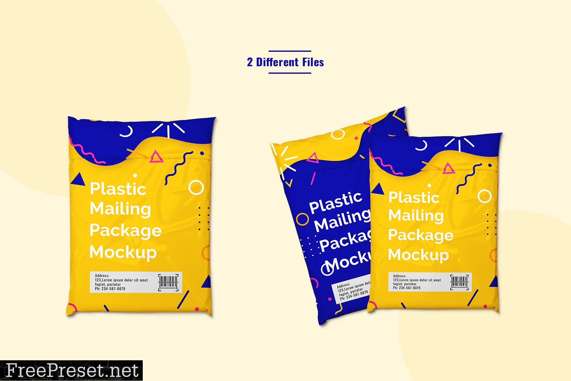 Polyethylene Mailer Package Mockup 7185637