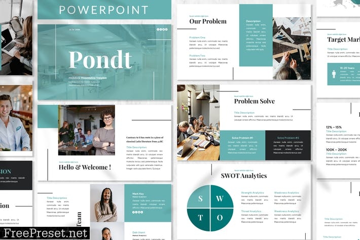 Pondt - Business Powerpoint Template JX2Q6Z3