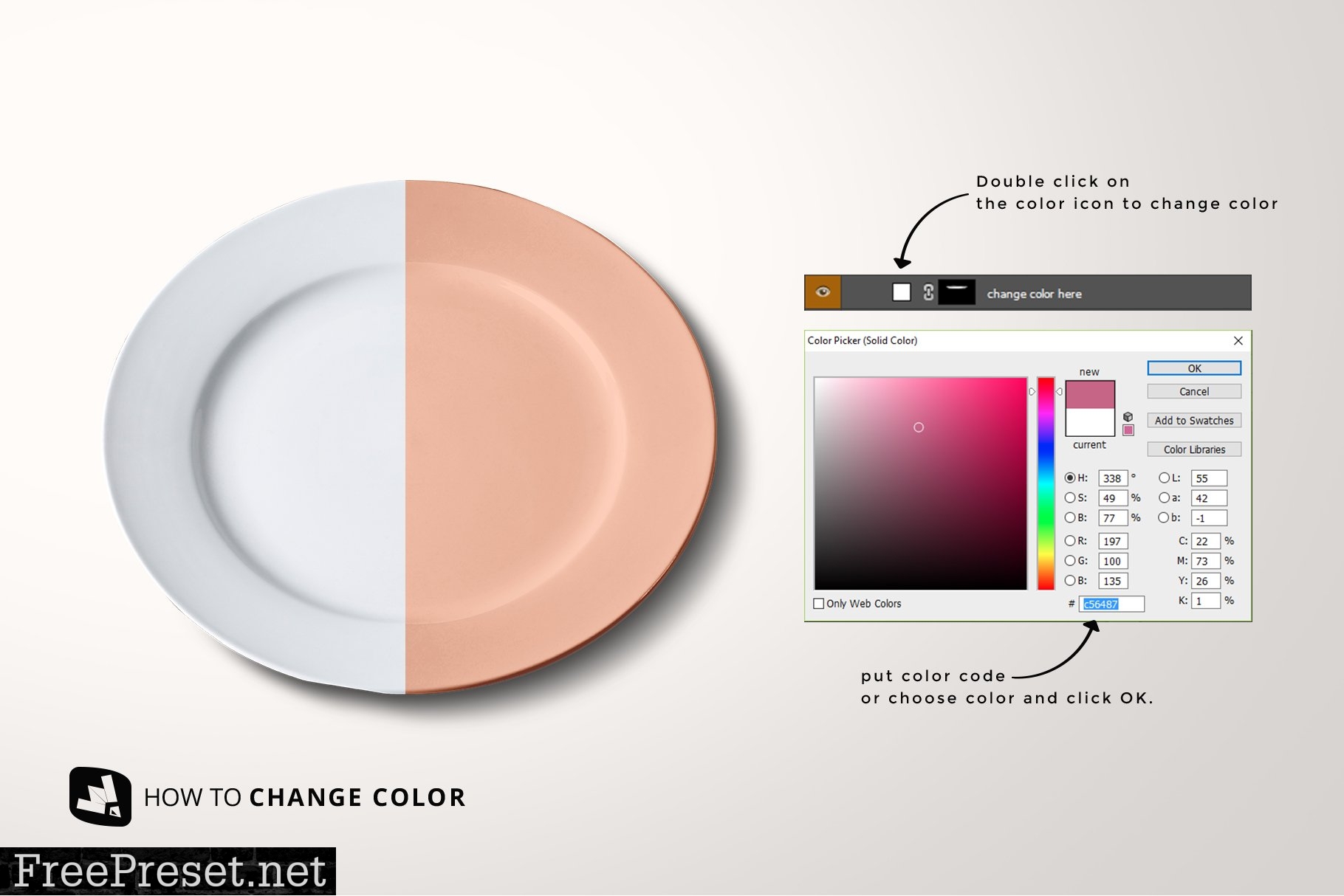 Porcelain Dinner Plate Mockup 5153371