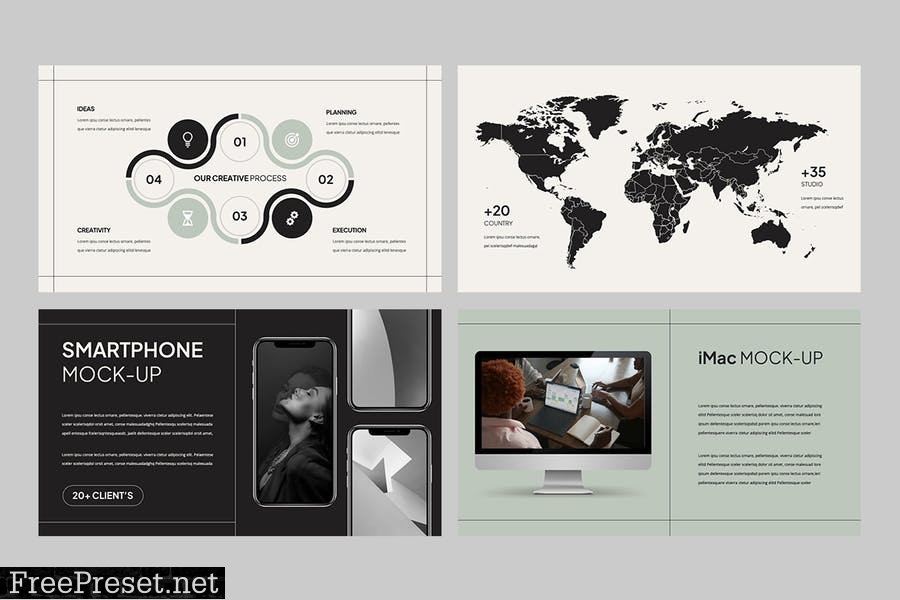 Portfolio Powerpoint Template 7VHHX5S