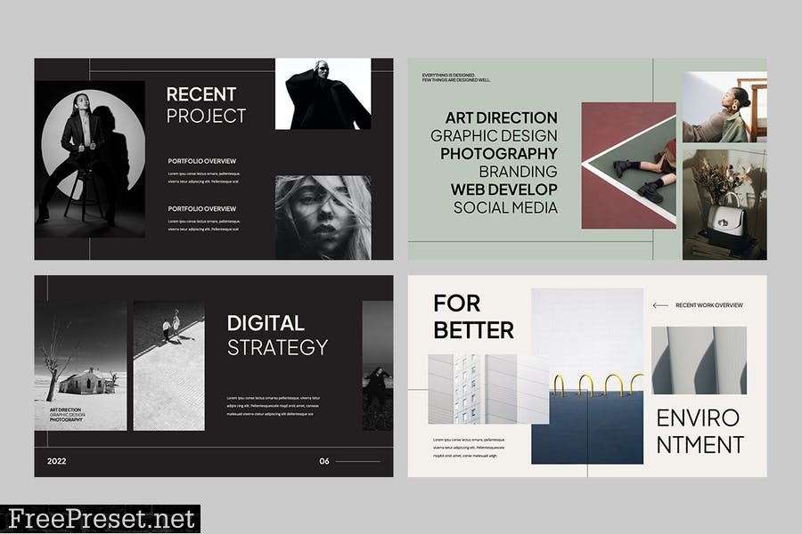 Portfolio Powerpoint Template 7VHHX5S