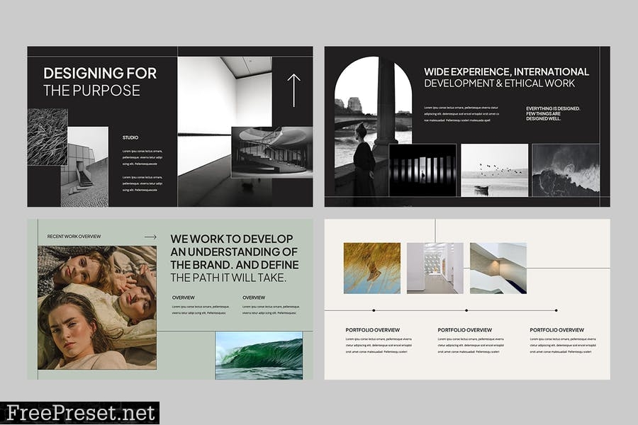 Portfolio Powerpoint Template 7VHHX5S