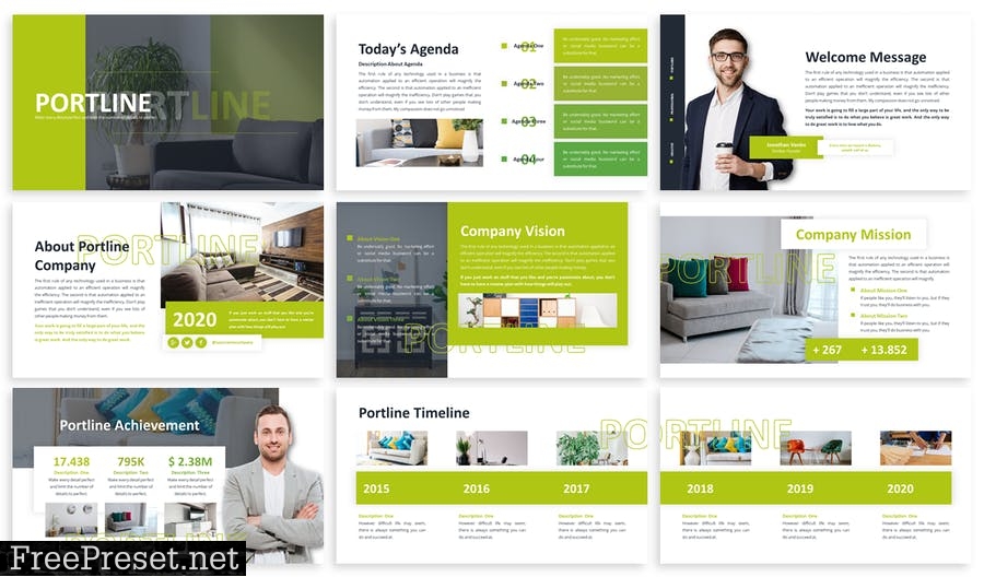 Portline - Business Template Prensentation RFJ9VLG