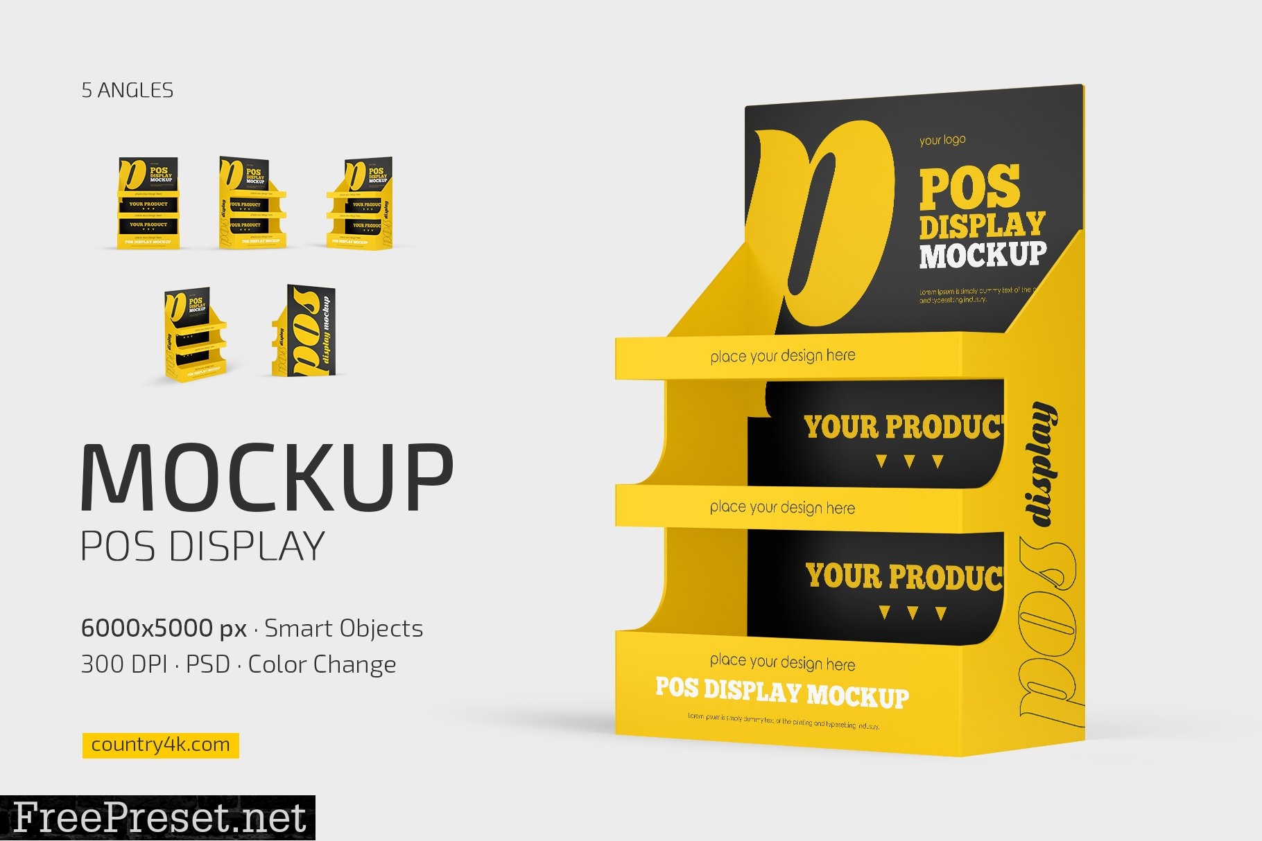 POS Display Mockup Set 7083601