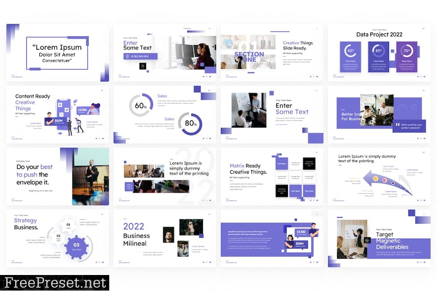 PowerBiz Professional Business PowerPoint Template 32T5NMT