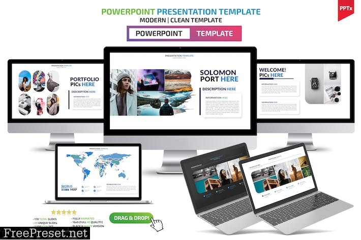 Powerpoint Presentation Template P7KVFTY