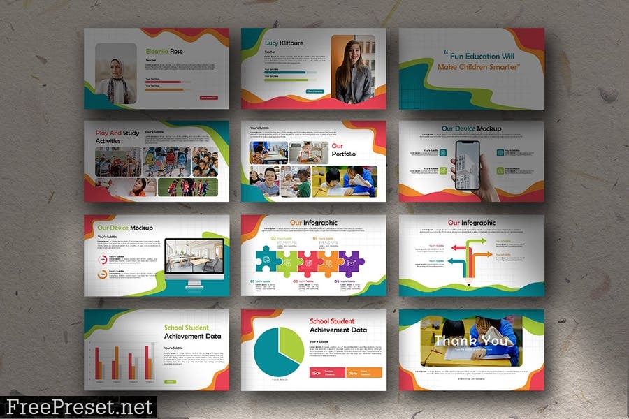 Powerpoint Template - Edukids ZKAGE2Z