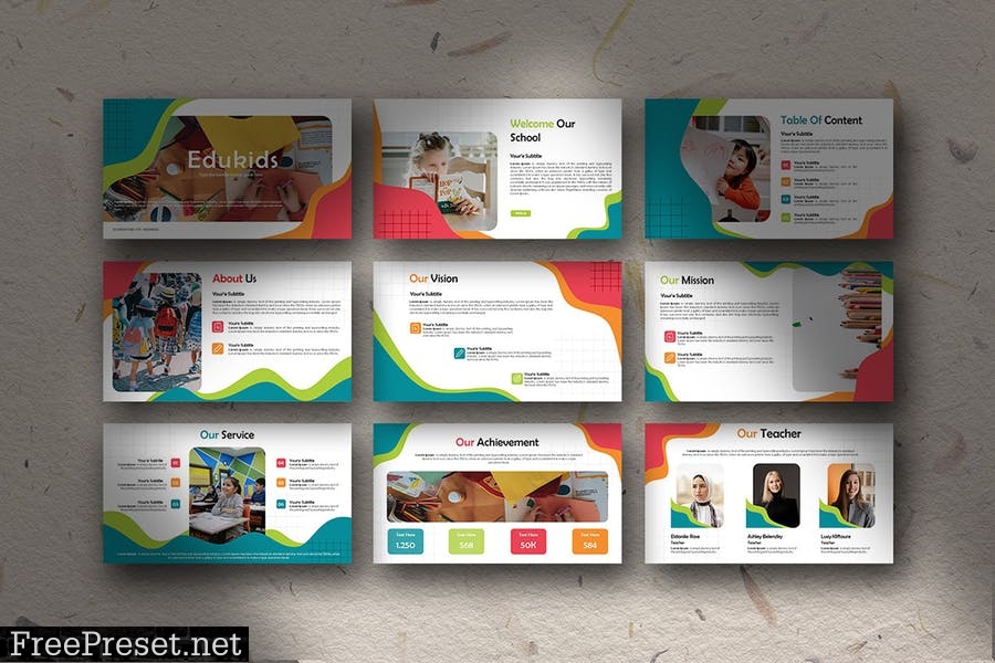 Powerpoint Template - Edukids ZKAGE2Z