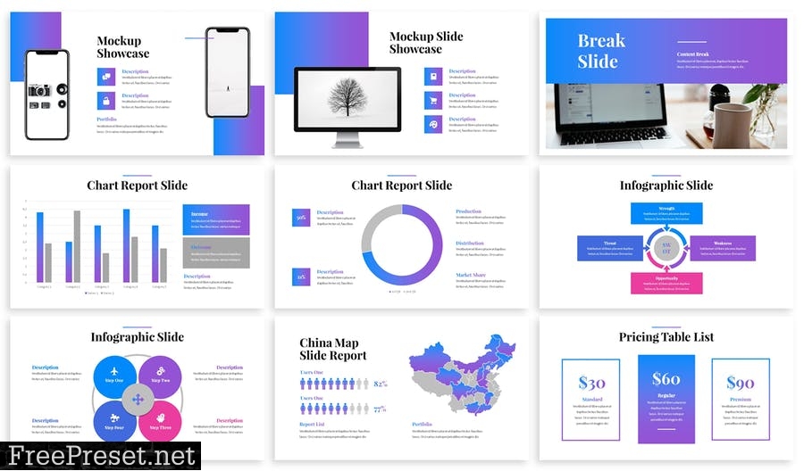 Presto - Business Powerpoint Template JG3RT6P