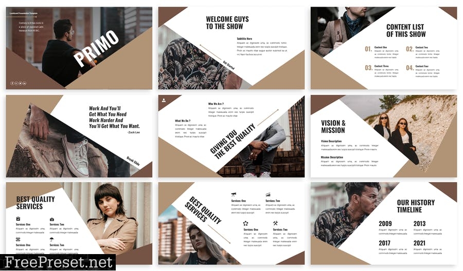 Primo - Business Powerpoint Template FMBDD7Z