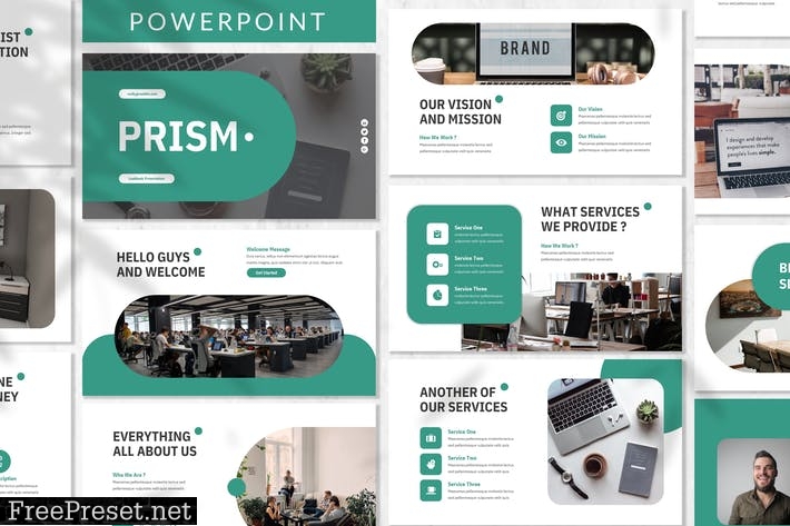 Prism - Business Powerpoint Template M56CYMN