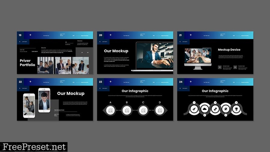 Priver - Business Presentation PowerPoint Template PC2YKYA