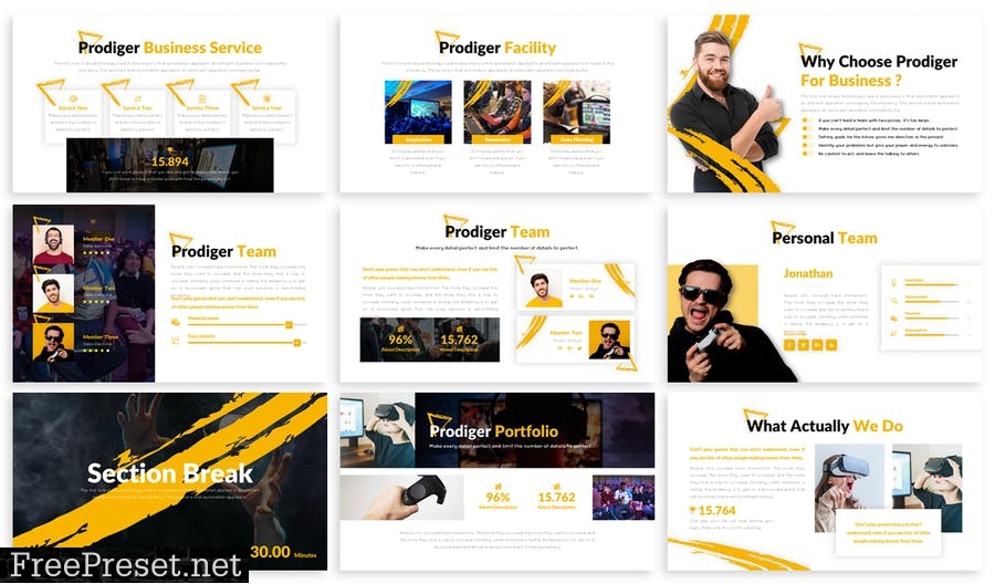 Prodiger - Business Template Prensentation NU5DRTQ