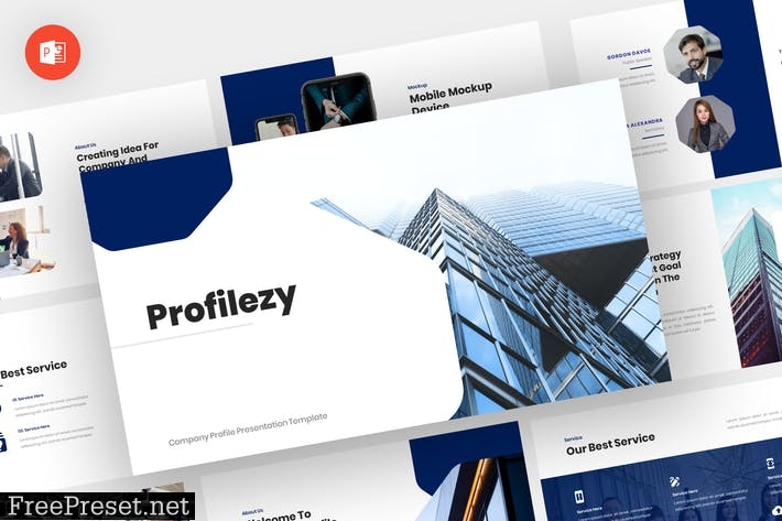 Profilezy - Company Profile Powerpoint Template MW43CE5