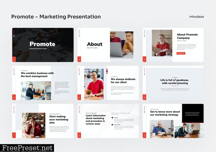 Promote - Marketing PowerPoint Presentation 3K9ZUNE