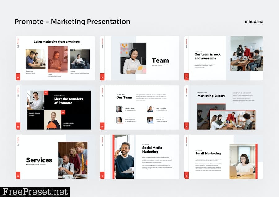 Promote - Marketing PowerPoint Presentation 3K9ZUNE