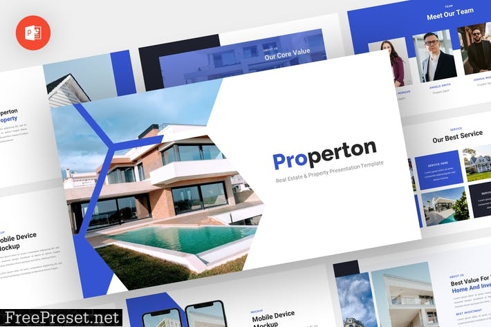 Properton - Real Estate Powerpoint Template HXEG5YX